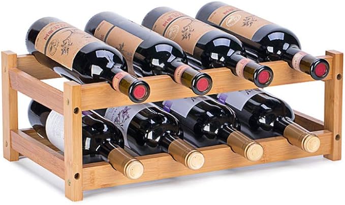 Compact and Chic Wine Rack - Ideal for small spaces, this wine rack combines elegance with practicality at an affordable price.