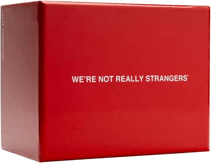 We’re not really strangers: Empower meaningful connections with this purpose-driven card game. Explore new depths in your relationship and learn more about each other.