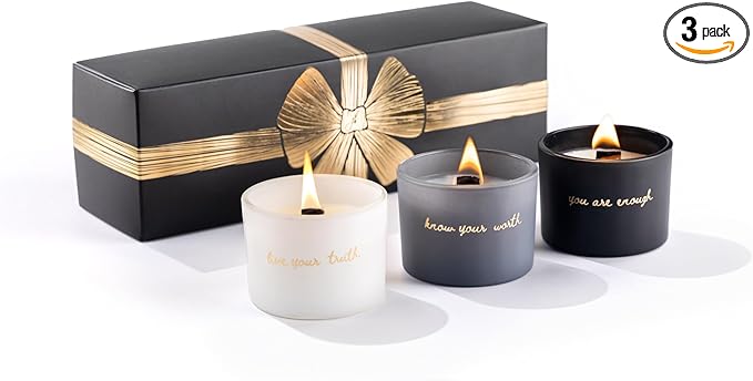 Aromatherapy Candles: Set of 3 - Create a relaxing ambiance with these beautifully scented candles.