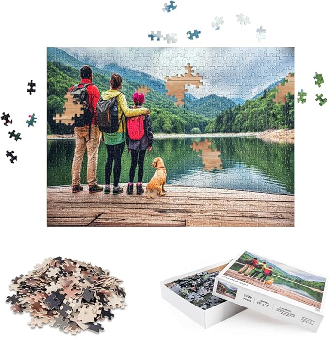 Custom Photo Puzzle - Piece Together Your Love Story: This personalized puzzle is a fun way to relive your favorite memories. Each piece brings you closer, just like every moment in your relationship.