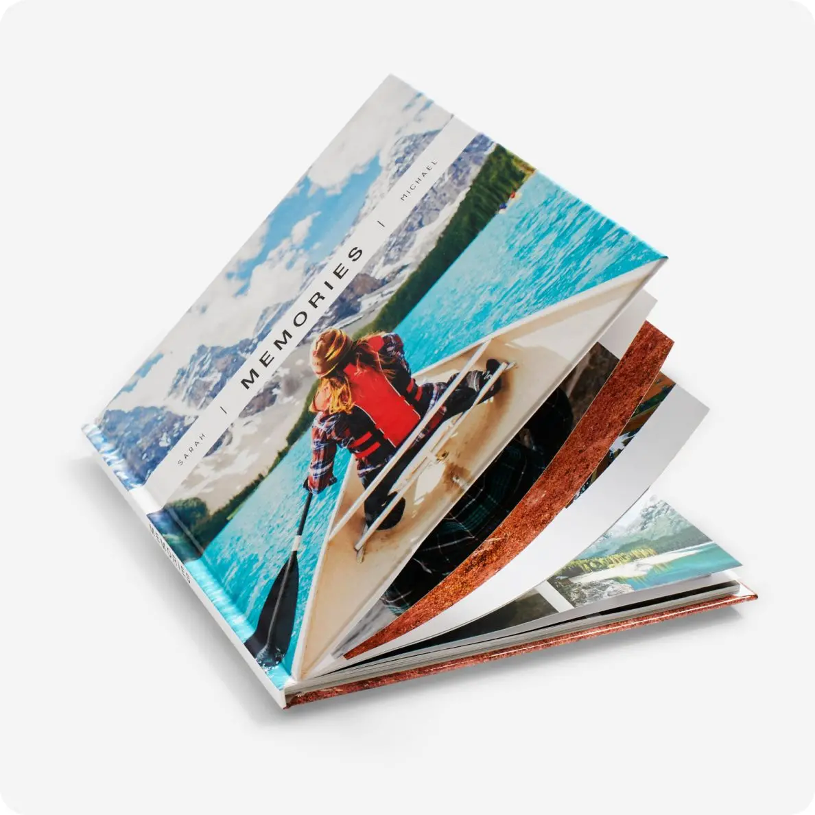 Modern Twist: Personalized Photo Book - Easily upload photos and customize the layout for a modern touch.